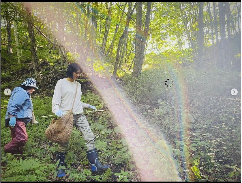 小雪が田舎暮らしをしている写真