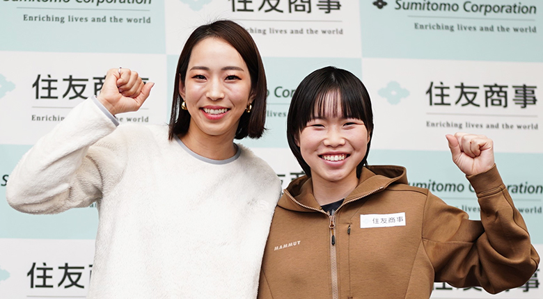 森秋彩と野口啓代