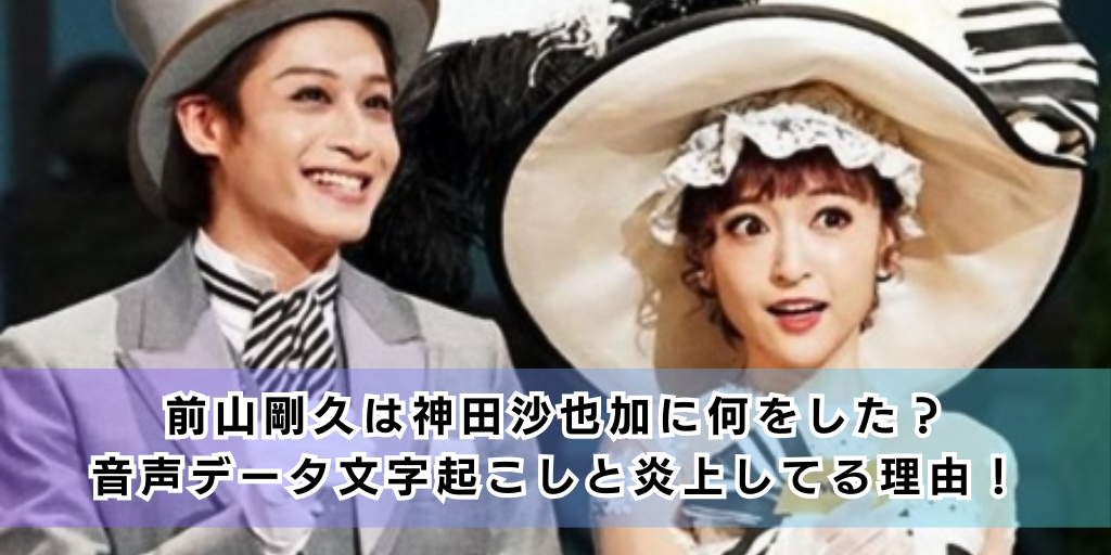 前山剛久は神田沙也加に何をした？音声データ文字起こしと炎上してる理由！